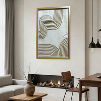 Art mural écologique le plus vendu au monde avec cadre 3D, peinture artisanale à texture d'écorce pour la décoration de la maison et du bureau