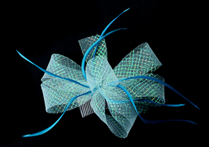 Pince à cheveux fleurie avec plumes <span class=keywords><strong>pour</strong></span> <span class=keywords><strong>femme</strong></span>, accessoire de coiffure <span class=keywords><strong>pour</strong></span> mariée, mariage, cocktail, thé, derby, chapeau de costume - Product Image 3