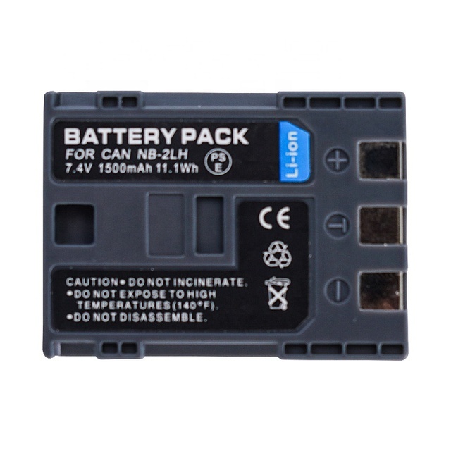 2X Replacement Battery NB-2L NB-2LH BP-2L5 for Canon 350D 400D S80 S70 7.4V 1500mAh
