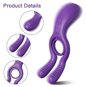 Konijn Ontwerp Vibrerende Cockring 10M Afstandsbediening <span class=keywords><strong>Penis</strong></span> <span class=keywords><strong>Ring</strong></span> Met 12 Trillingen Modes Siliconen Erectie Ringen Voor Mannen - Product Image 1