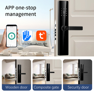 Kasman SOURCE PRIX Serrures de porte en bois Tuya <span class=keywords><strong>Smart</strong></span> Remote Control Auto WiFi Aluminium Bois Acier Portes Carte mémoire Serrure de porte - Product Image 3