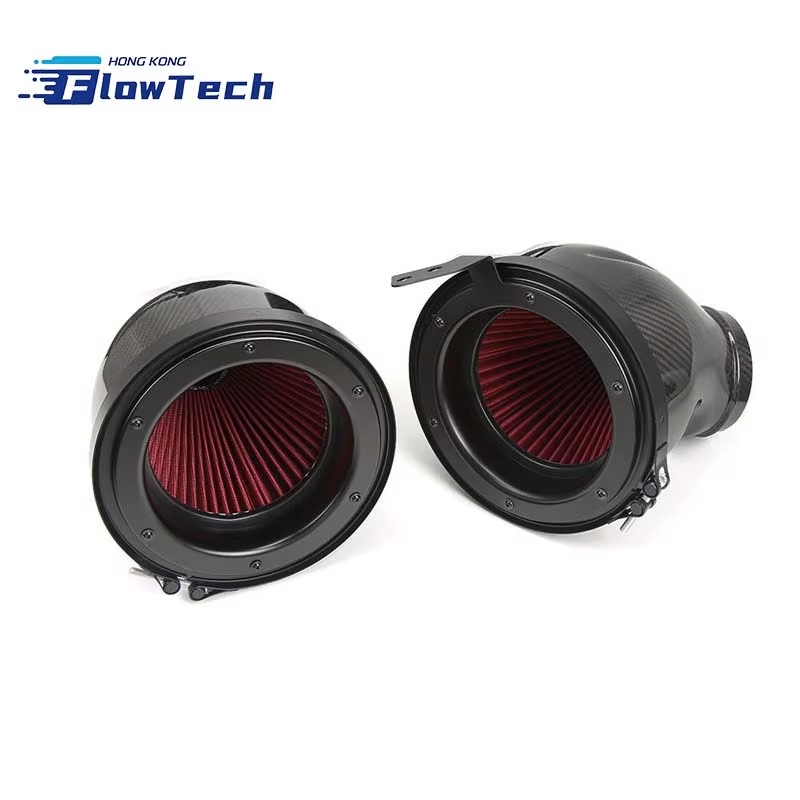 FlowTech Pre-Preg Dry Carbon Fiber Cold Air Intake System for BMW G80 ...
