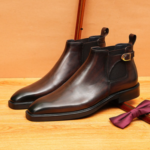 Zapatos de cuero genuino para hombre con cordones, estilo nuevo, talla grande, casuales y formales, para conjunto de cuero informal. - Product Image 6