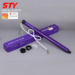 NOVO-Persianas enrollables motorizadas Tuya Wifi, persianas enrollables inteligentes para <span class=keywords><strong>el</strong></span> hogar, motor tubular de 34mm - Product Image 1