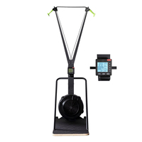 Ergómetro de Esquí de Alto Rendimiento con Resistencia al Aire para Entrenamiento Intensivo de Cuerpo Completo, Acondicionamiento HIIT, Quema Rápida de Grasa y Entrenamiento Atlético