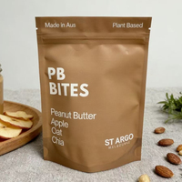 Sachet d'emballage alimentaire imprimé sur mesure, pochette verticale pour graines de chia avec fermeture éclair