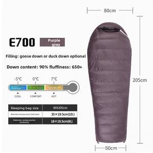 النوم في الأسفل مظروف بسيط مقاوم للماء دافئ مريح درجة الحرارة خفيفة الوزن للغاية نايلون كيس النوم - Product Image 3