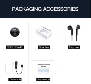 Nhỏ Kỹ Thuật Số Ghi Âm Bằng Giọng Nói Ghi Âm Kích Hoạt <span class=keywords><strong>Micro</strong></span> Âm Thanh <span class=keywords><strong>Dictaphone</strong></span> 8/16/32GB MP3 Máy Nghe Nhạc Mini Máy Ghi Âm - Product Image 6