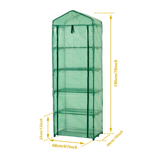 Jardín de 5 niveles con estructura metálica y cubierta de PE para patio trasero y uso doméstico, ligero y fácil de montar - Product Image 3
