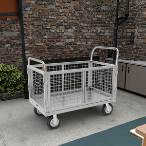 फ्लैट वाले ट्रक पोर्टर्स के घरेलू ट्रॉलियों ने कूरियर ट्रेलरों को पिक-अप करने के लिए पोर्टेबल फोल्डिंग ट्रॉली को हटा दिया - Product Image 3