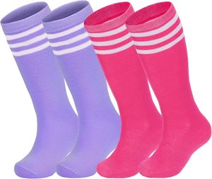 Calcetines de fútbol de algodón para niños, calcetines de softbol, calcetines atléticos para jóvenes, calcetines hasta la rodilla para niños y niñas, deporte transpirable para correr - Product Image 4