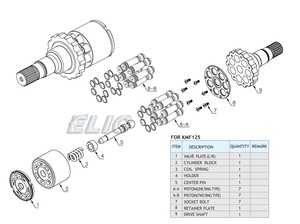 Motor de giro hidráulico ELIC para excavadora PC200-8 KMF125 706-7G-01170, pieza de repuesto - Product Image 4