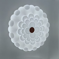 Plafonnier LED ultra-mince en acrylique à design floral moderne, intensité variable, en fer, pour chambre et salon (vente en gros)
