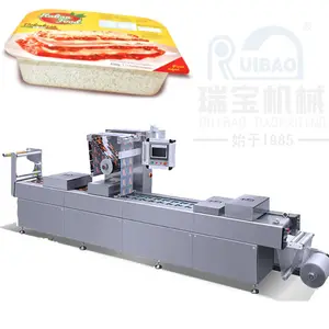 vacuum thermoforming packaging machine rigid automatic MAP vacuum packing machine for meat chicken nuts