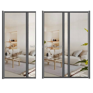 Puerta de malla retráctil acústica reductora de sonido moderna con función lavable y fácil instalación para calles ruidosas - Product Image 2