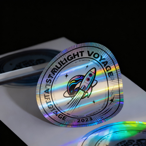 Tùy chỉnh không thấm nước <span class=keywords><strong>Hologram</strong></span> logo thương hiệu Sticker tấm tùy chỉnh in ấn Holographic tự-adhsive trang trí Vinyl Nhãn dán nhãn - Product Image 1