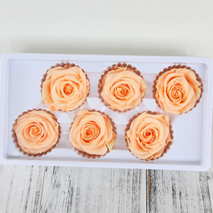 Vente en gros de têtes de roses magnifiques de haute qualité de 5-6 cm, grandes roses préservées, fleurs préservées - Product Image 2