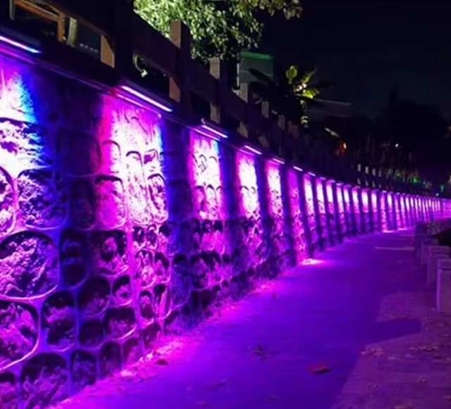 36W IP67 Waterproof RGB LED Wall Washer Lights Outdoor Slim Linear Lens Housing Bar Lamp with Aluminum Body