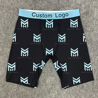 Calzoncillos bóxer personalizados de longitud más larga de 7 pulgadas para hombre, mallas de compresión, ropa deportiva, pantalones cortos deportivos