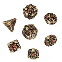 Jeu de dés polyédriques de 7 pièces pour jeux de rôle de table et jeux de société