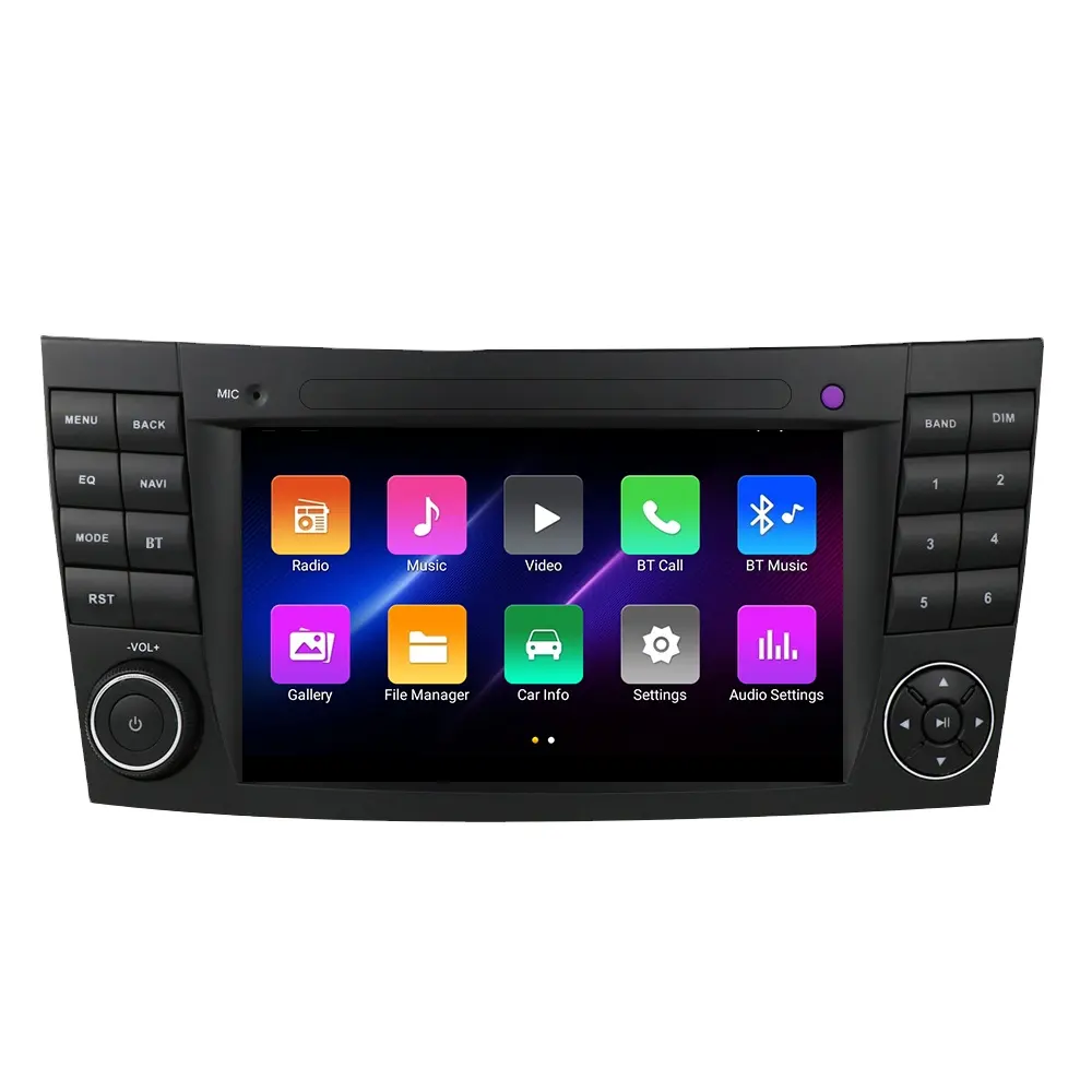 LELV 7 Zoll Multimedia-Zentraleisensfunk Auto-GPS-Nav Dvd-Player passt zu Mercedes Benz E-Klasse W211 W219 Cls350