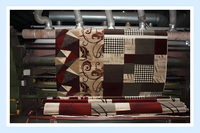 Magnifique tapis imprimé jacquard rouge, fabriqué à la machine, lavable, écologique, résistant aux taches, pour hôtel et usage domestique