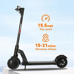 Entrega rápida do armazém dos EUA 8.5 polegadas pneu sólido adulto dobrável scooter elétrico 350W com bateria 10.4Ah 15.5mph