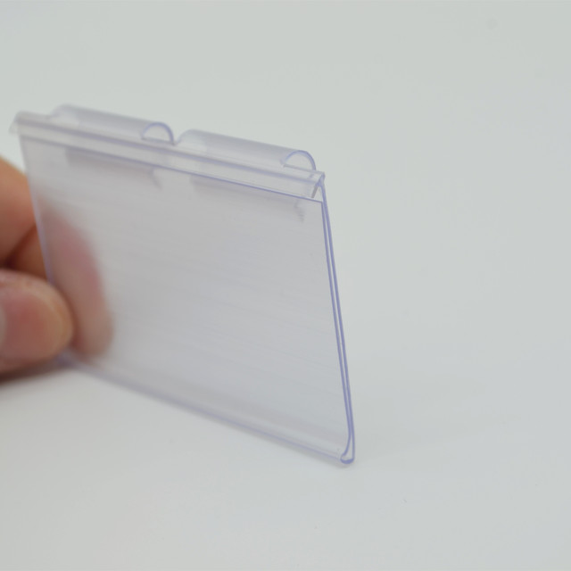 Supermarket Label Holder PVC Hook Price Display Label Strip Price Label Shelf Talkers for Supermarket