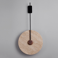 Lámpara de Pared LED Moderna Artística, Lámpara de Noche de Piedra Amarilla, para Sala de Estar, Fondo de TV, Pasillo, Escalera, Regulable, Creativa