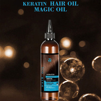 Minyak Rambut Ajaib Anti Ketombe Pelembap dengan Keratin Alami Baru untuk Pria Wanita Label Pribadi Rambut Berminyak Semua Jenis Rambut