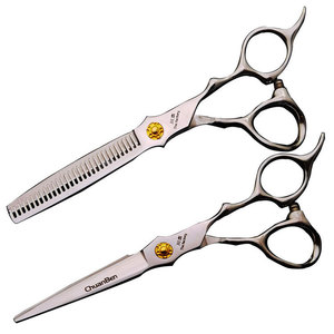 Tijeras Profesionales para Cabello ChuanBen de 65 mm, Acero Inoxidable 440C con Rodamiento Dorado para Uso Estético - Product Image 2