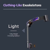 Exosquelette robotique biomimétique intelligent en aluminium pliable léger, orthèses pour l'exercice en plein air, autonomie de la batterie de 1 à 2 heures, vitesse de 10 km/h