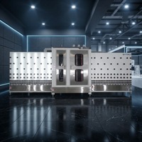 Machine de lavage et de séchage de verre verticale de haute qualité, prix d'usine, Chine, 17,3 kW, 220 V/380 V, garantie 1 an