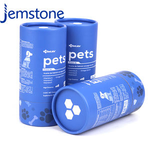 Custom Design Recyclable Food Herbal Gel Capsule Kraft Cardboard Cylinder Packaging Box Protein Powder Paper Tube <b>Container</b> - Product Image 3