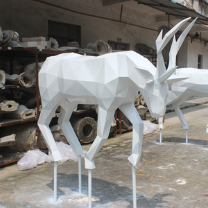 Sculptures <span class=keywords><strong>de</strong></span> cerf en acier inoxydable <span class=keywords><strong>de</strong></span> couleur personnalisée, design moderne, sculpture en métal d'art, <span class=keywords><strong>animaux</strong></span>, 15 cm - Product Image 5
