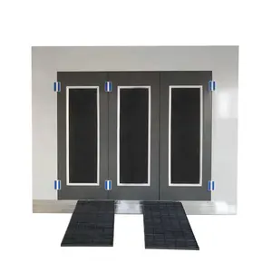 Easy to Install Spray Booth On the Ground Equipped Electric Heating Lamp For Automobile Painting And Baking Oven Color Optional
