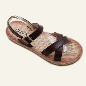 Sandalias de Mujer de Alta Calidad, Estilo Anngele, Ligeras y Cómodas para el Verano, Diseño Slip-on, Parte Superior de PU, Entresuela Antideslizante de PU, Punta Abierta - Product Image 3