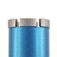 Foret diamanté à segment matriciel soudé au laser 32-400 mm 1-1/4"-7 UNC pour perçage humide du béton, de la brique et de la maçonnerie