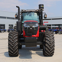 Tracteur agricole diesel 4x4 de 260 CV pour l'agriculture à grande échelle avec attache semoir