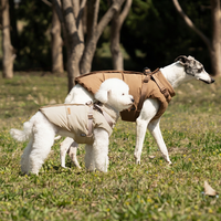 Veste d'hiver imperméable pour chien avec harnais, vêtements rembourrés réfléchissants pour animaux de compagnie, gilet chaud pour l'extérieur pour Labrador Shiba Inu B2B