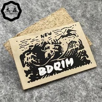Étiquette de vêtements en jean de marque avec logo personnalisé étiquette PU patch en cuir gaufré/métallique pour vêtements vêtement
