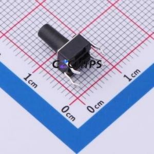 YTS1R0012LBT00 Tactile <b>Switch</b> Through hole Component (THT)-4P,6x6mm <b>Switch</b> 2.5N 6mm 6mm 10mm - Product Image 2