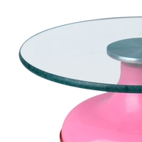 Support de décoration d'outils personnalisé de 12 pouces Base en verre trempé Giratoria Para Pastel Plateau tournant pour gâteau Fournitures de décoration de gâteau