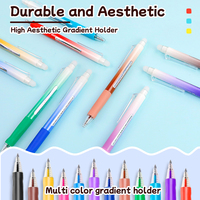 Ensemble de stylos gel effaçables multicolores, pointe fine de 0,7 mm, écriture fluide, stylos effaçables pour étudiants, fournitures scolaires, ensembles en gros