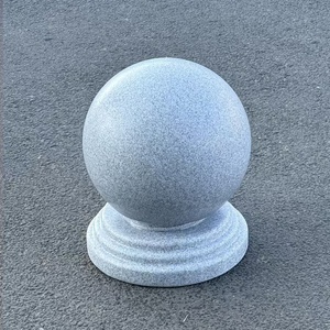 広場の歩道にあるプラスチック製の球形障害物車両は、大理石のようなカーストッパーバリアの移動が容易であることが禁止されています - Product Image 6