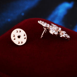 韓国ミニ2.4cmボートアンカーデザインミニマリストラインストーンブローチピン男性2025人格男性用ボートアンカーブローチ - Product Image 3