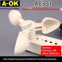 Store intelligent électrique de plafond AOK AC301, alimenté par courant alternatif, sans fil, avec capteur vent-soleil-pluie, pour stores et volets roulants, Guangdong
