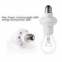Adaptateur d'ampoule domestique avec interrupteur et support de lampe, homologué CE RoHS RED