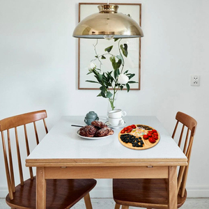 Divided High Quality Bamboo Acacia <strong>Wood</strong> Wedding Party Round Food Dish 5 Compartments Dinner <strong>Plate</strong> 25cm - Product Image 5