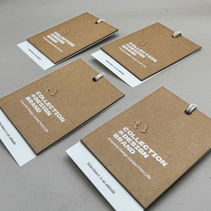 Etiquetas para Ropa con Envío Inmediato, Impresión UV, Grabado en Relieve, Logotipo Personalizado, Entrega Rápida, Etiquetas de Papel para Calzado - Product Image 3